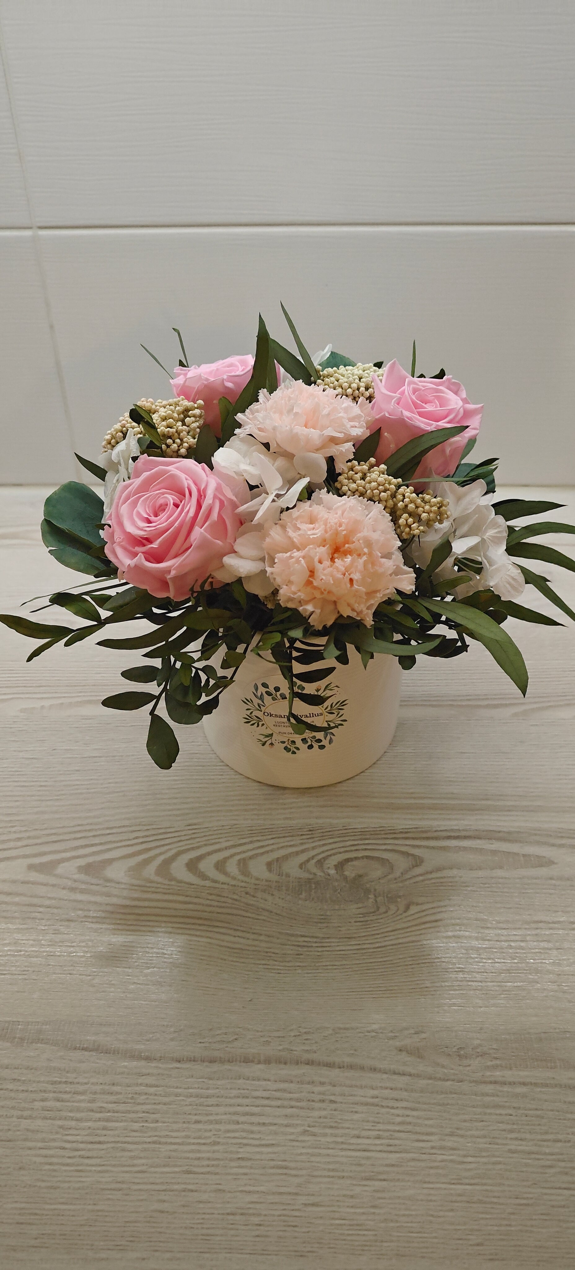 Hattarapilvi - asetelma nukkuvista kukista